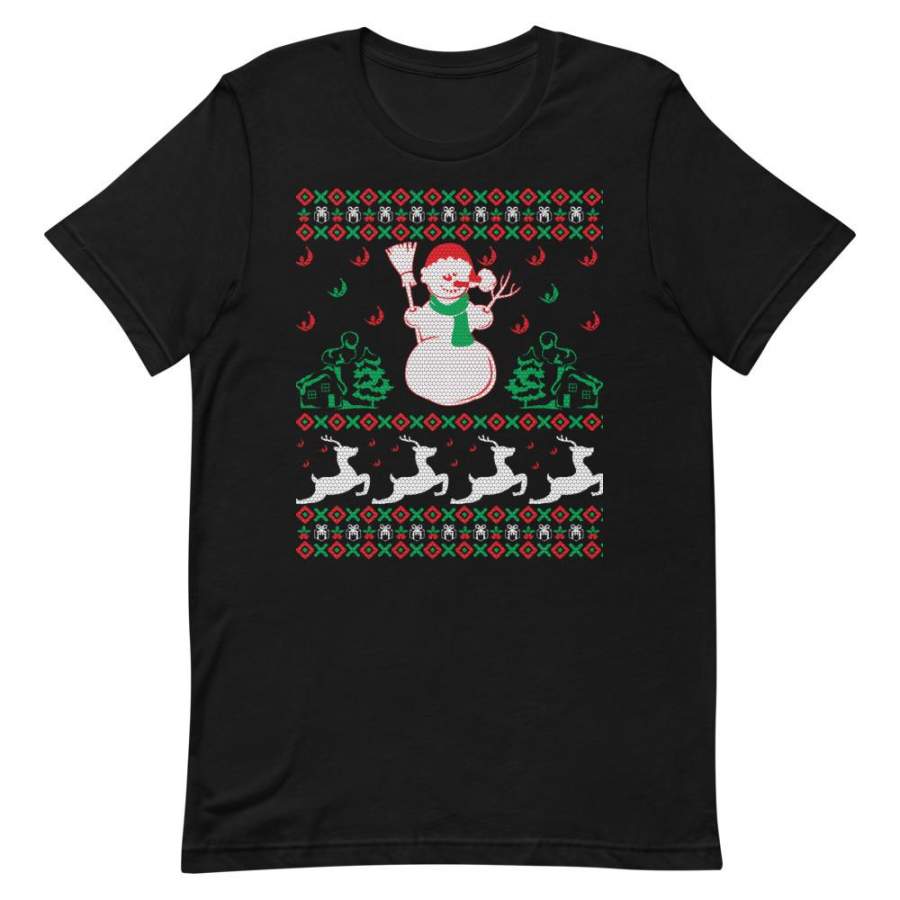 Snowman Ugly Sweater Party Short-Sleeve Unisex T-Shirt