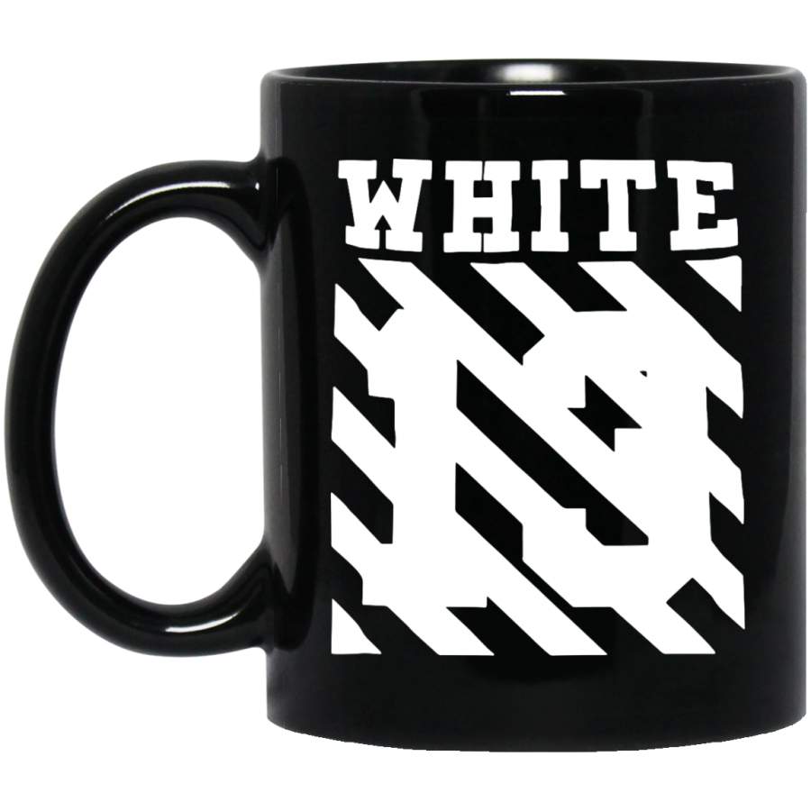 Off white 13 11 oz. Black Mug