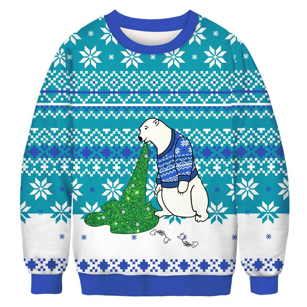 White Bear Ugly Christmas Sweater | For Men & Women | Adult | Us6267