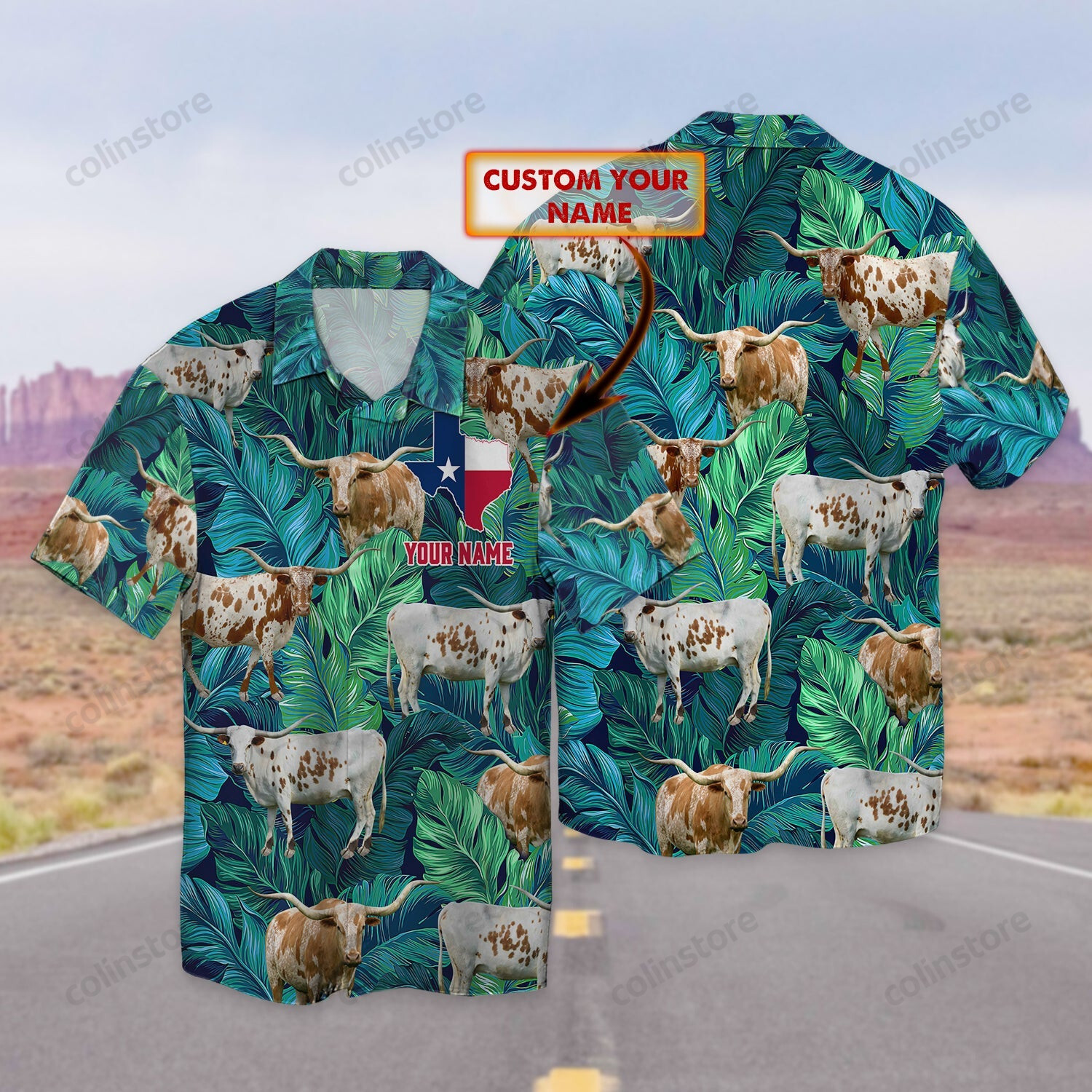 Texas Longhorn Hawaiin Shirt Ha83428