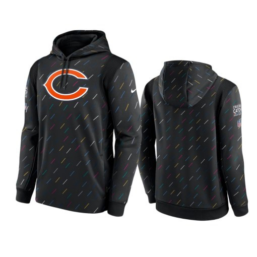 Chicago Bears Charcoal Therma Pullover 2021 Crucial Catch Hoodie