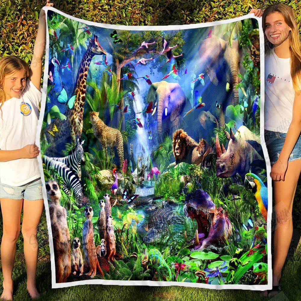 Animal In Jungle Ni2610045Dt Fleece Blanket