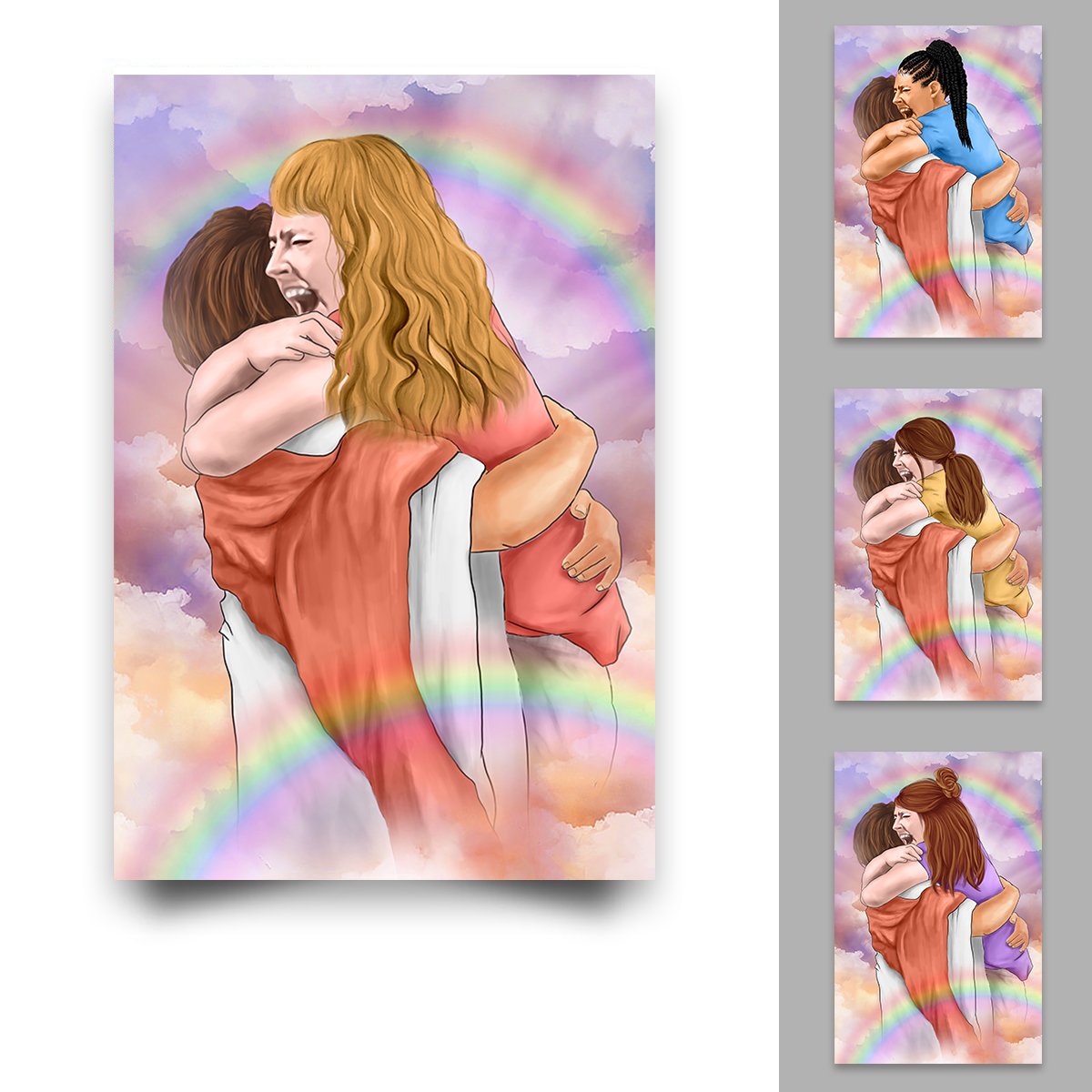 First Day In The Heaven Poster Memorial Poster Mom In Heaven Poster Daughter In Heaven Poster Decorate your home for Halloween, Christmas, and New Year's