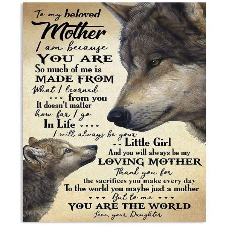 TO MY MOM, I ALWAYS LOVE YOU, LOVE YOUR DAUGHTER Vertical Poster