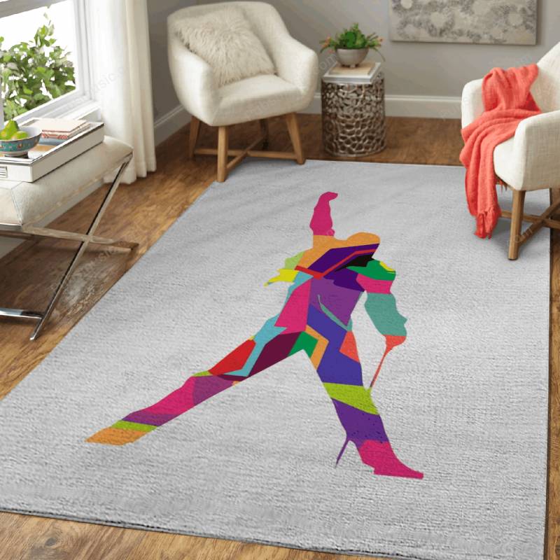 Freddy Mercury 5 Pop Art – Music Pop Art Area Rug Carpet