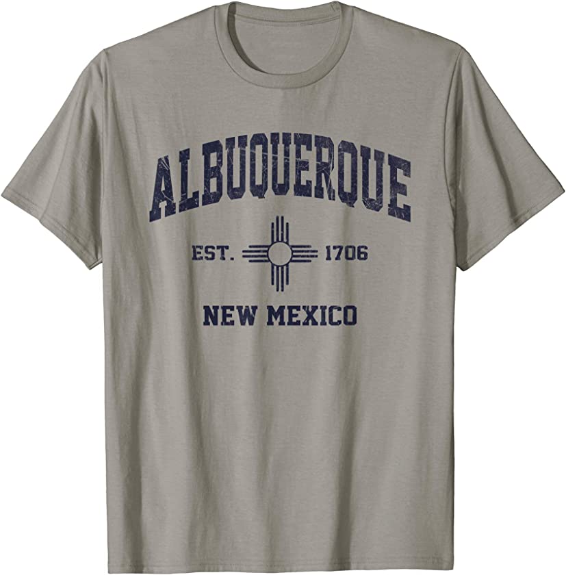 Albuquerque New Mexico NM USA vintage state Athletic style T-Shirt