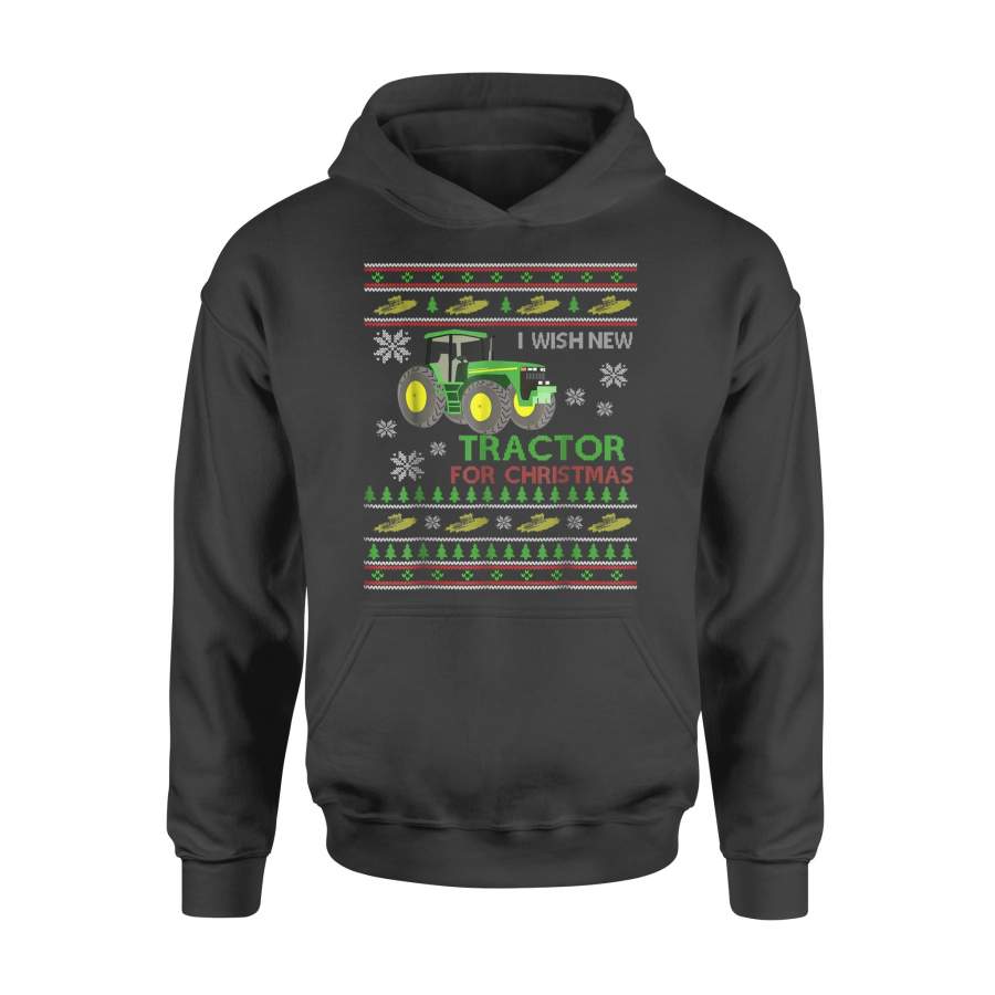 I Wish Tractor A Merry X’Mas Christmas Style Costume Hoodie
