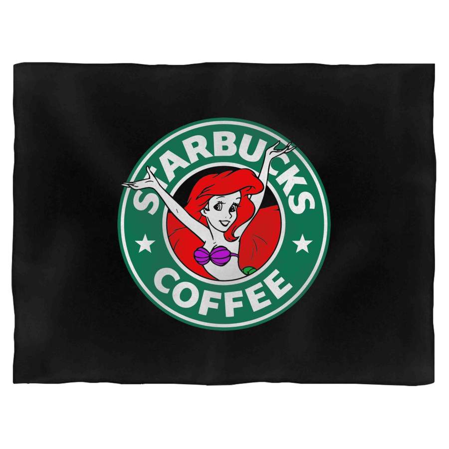 ariel mermaid coffee Blanket