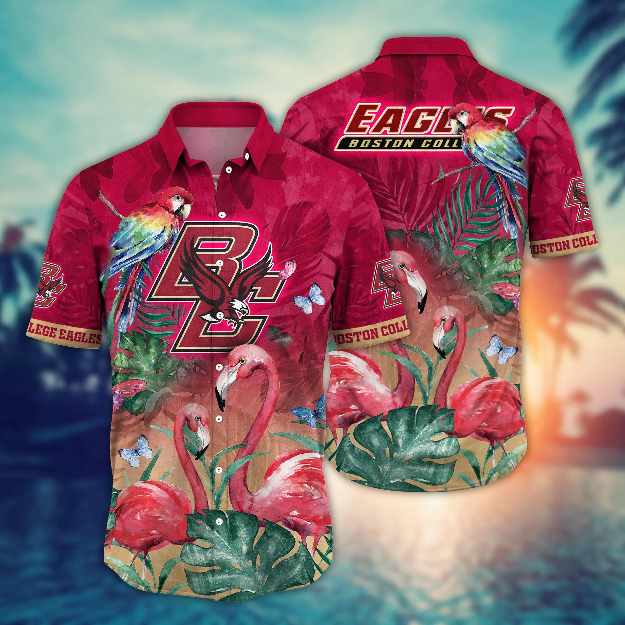 Boston College Eagles NCCA Hawaiian Shirt August Aloha Shirt