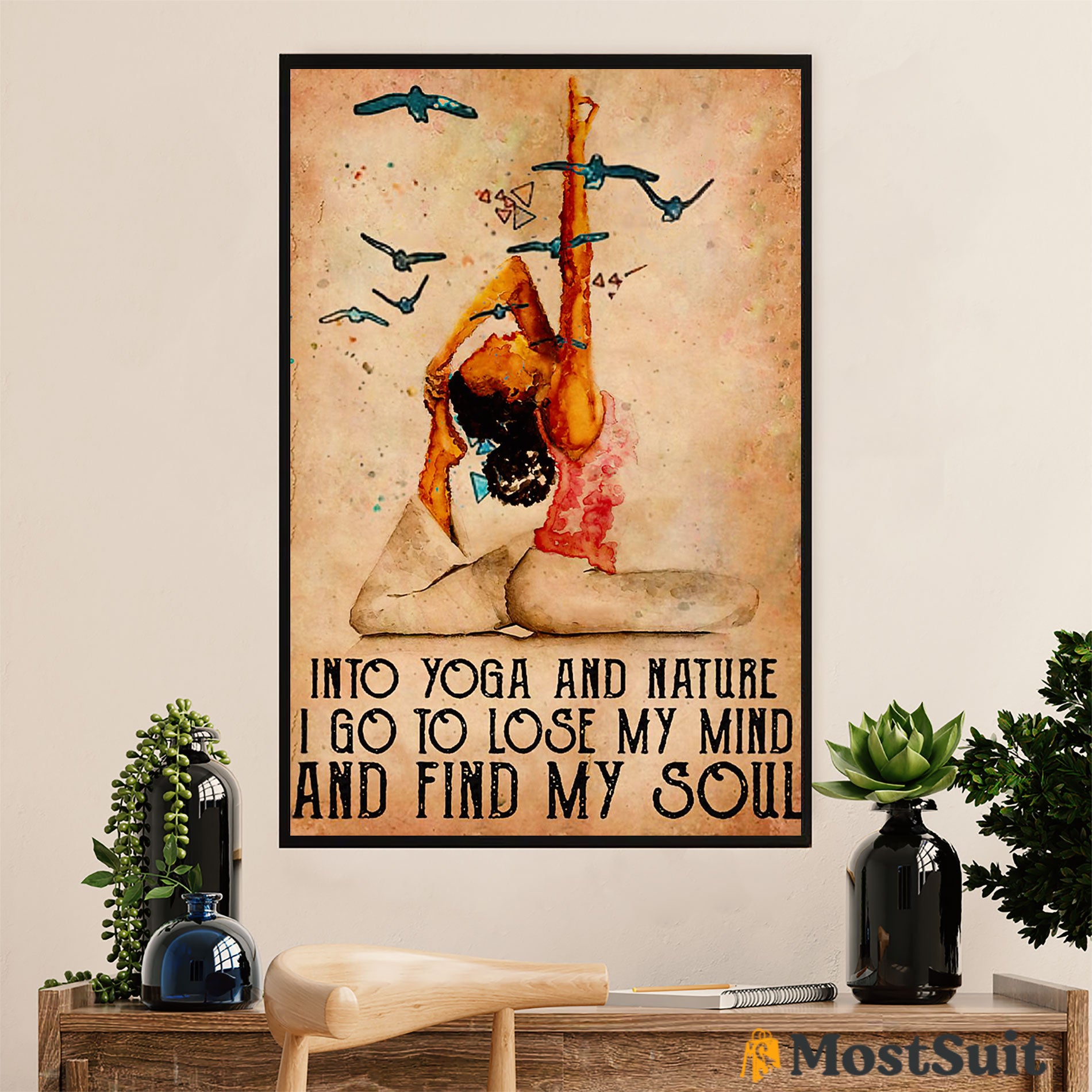 African American Afro Poster | Gift For Black Girl | Juneteenth Day Room Wall Art – Yoga And Nature