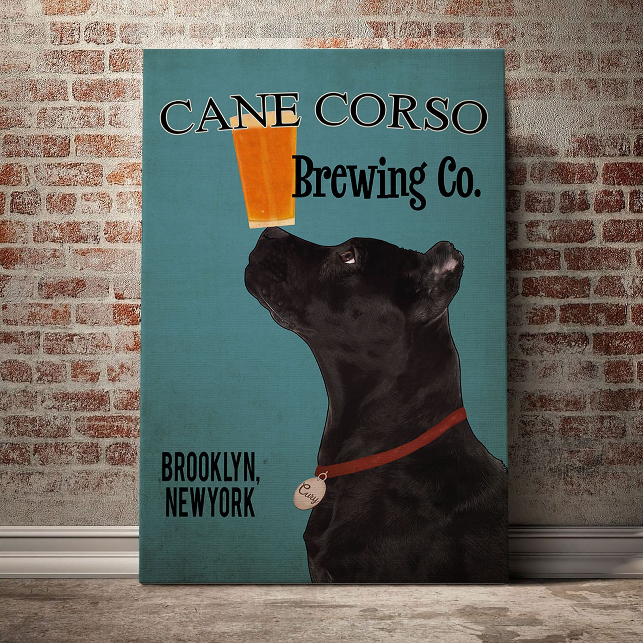 Cane Corso Custom Laundry Room Art Print Bathroom Decor Canvas Home Decor