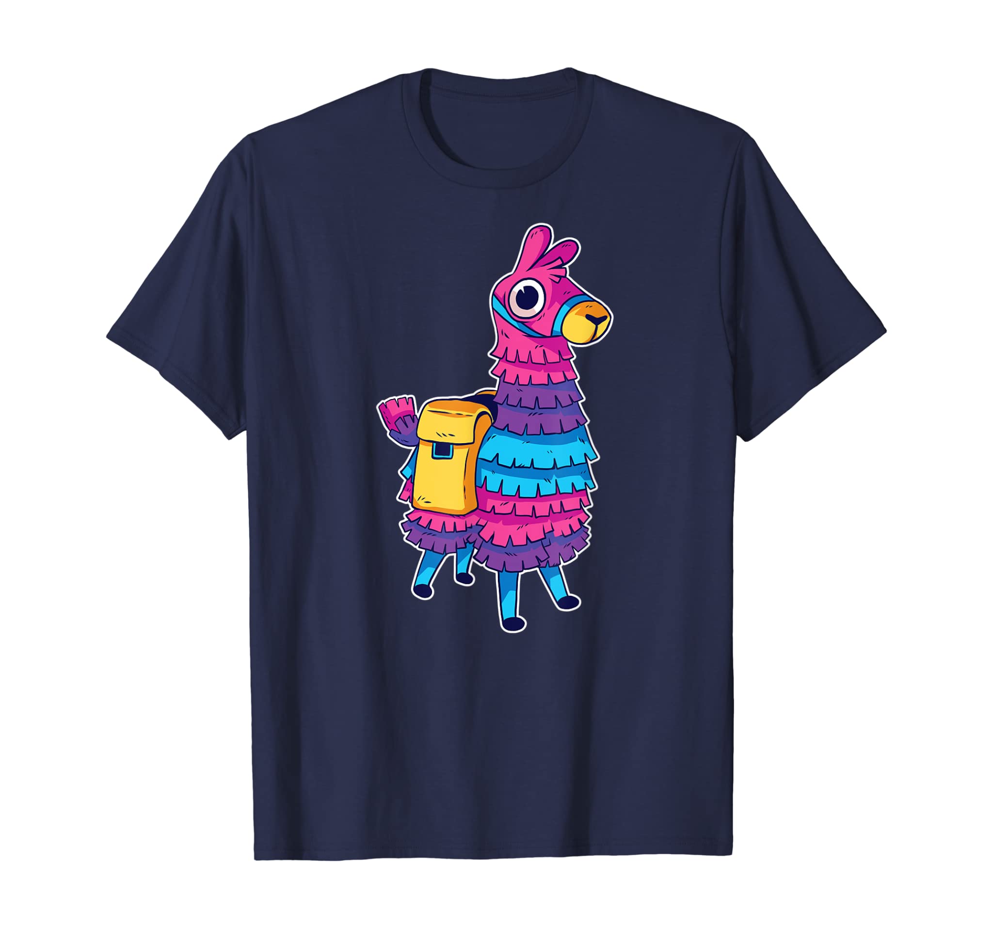 Funny Loot Llama Pinata With Yellow Saddlebag T-Shirt