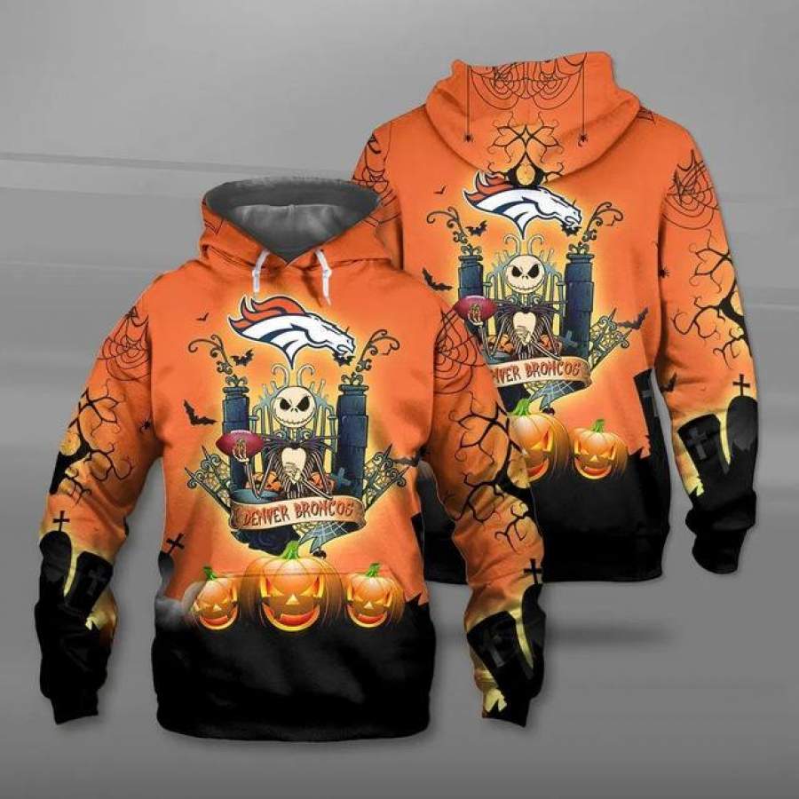 Denver Broncos Halloween Hoodie