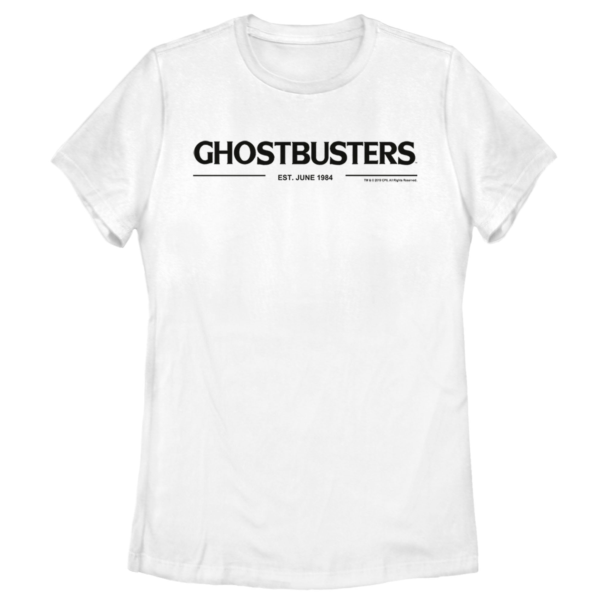 Women’S Ghostbusters Black Logo T-Shirt