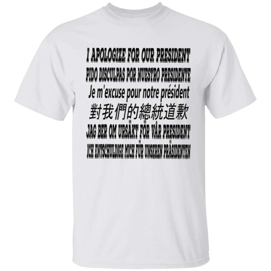 Design_Im Sorry About Our President TShirt I Apologize Tee