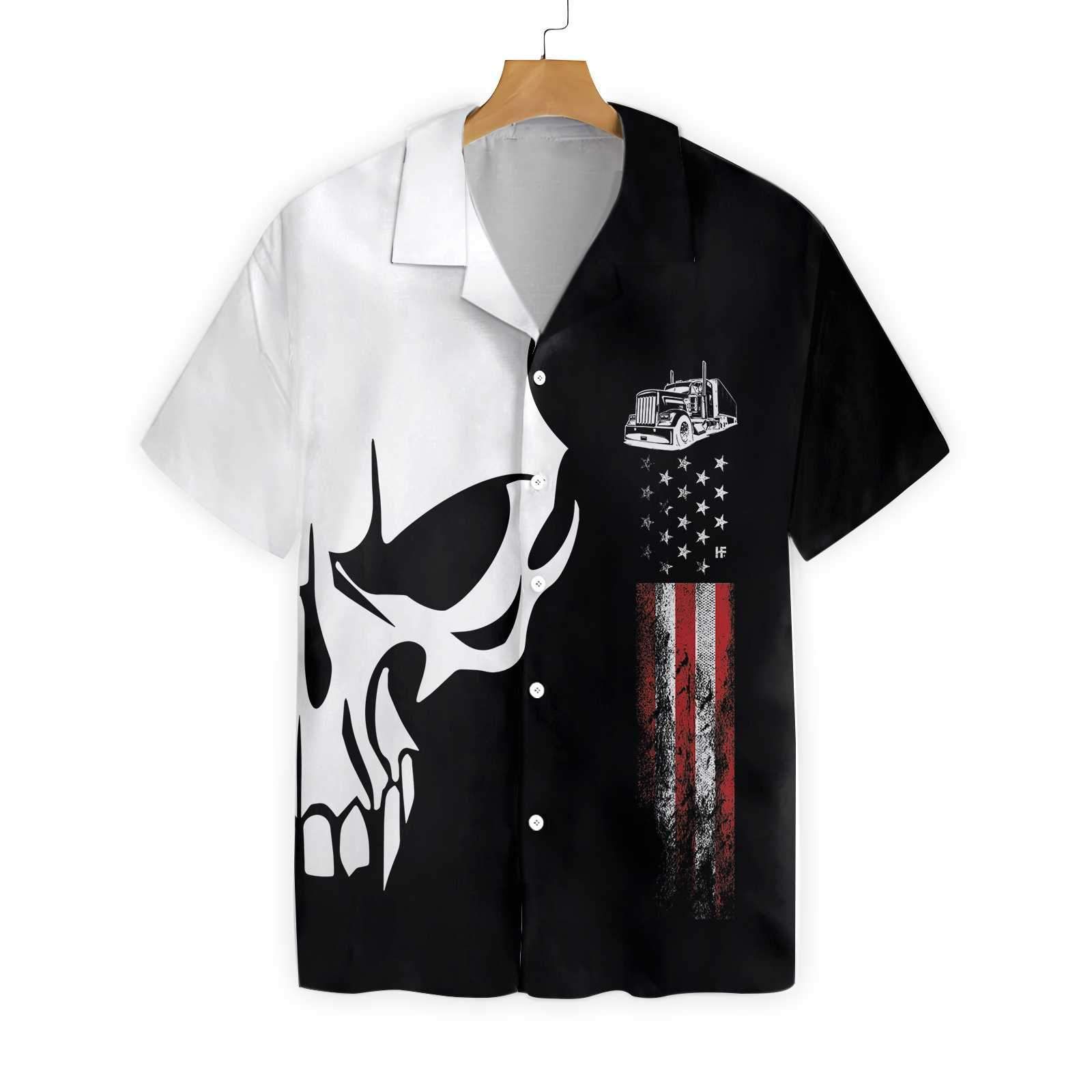 Trucker Proud Skull 5 Ez12 0303 Hawaiian Shirt