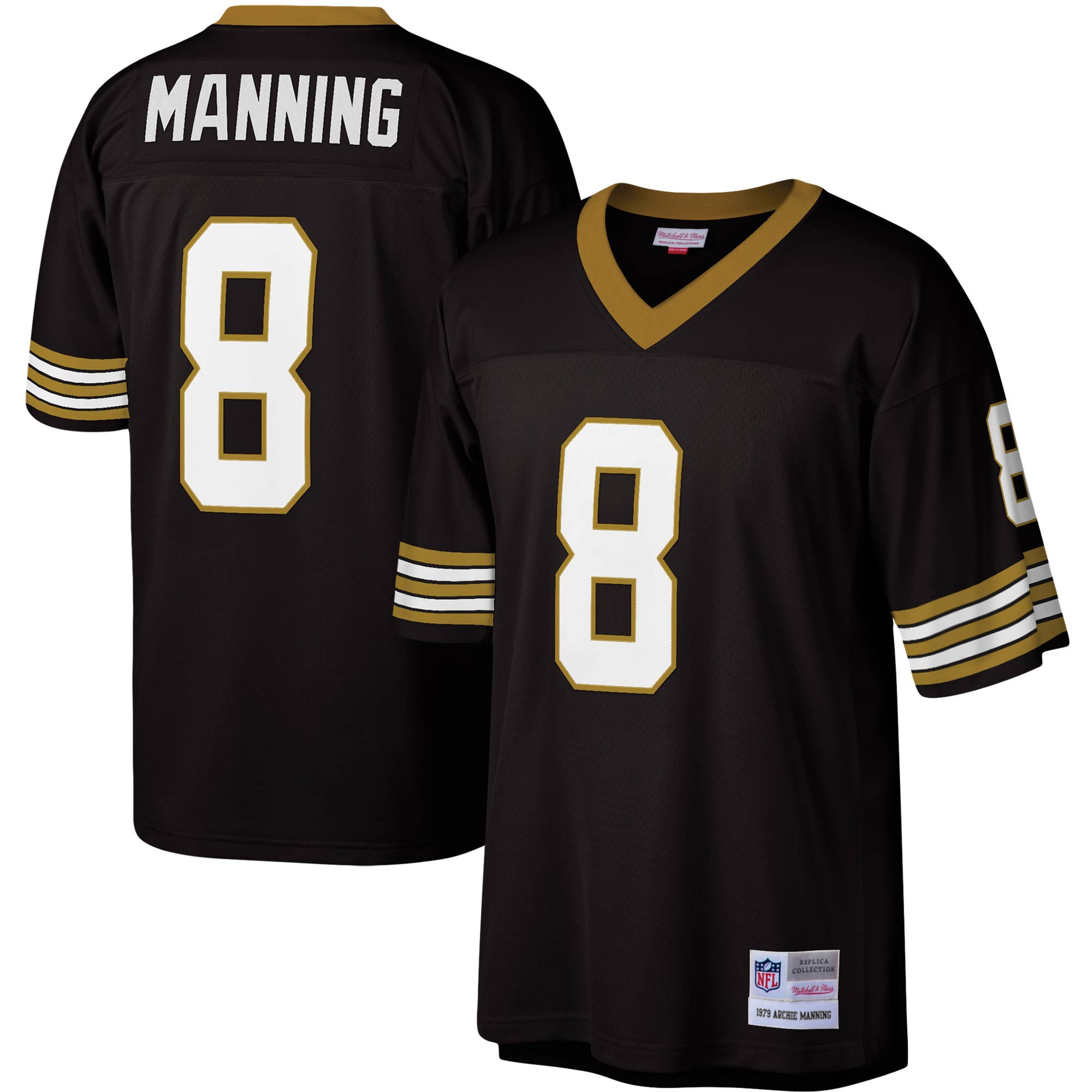 Archie Manning New Orleans Saints Mitchell & Ness Legacy Replica Jersey – Black NFL