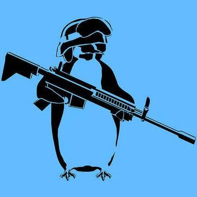 Penguin Soldier Poster