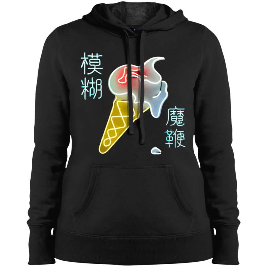 AGR The Magic Whip Neon (Blur) Ladies’ Pullover Hooded Sweatshirt