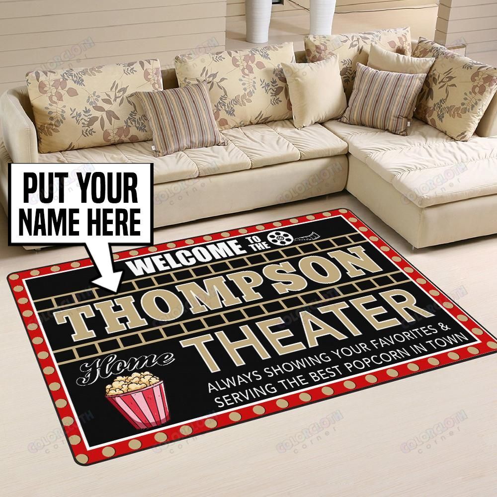 Personalized Home Movie Theater Rug Hl23702