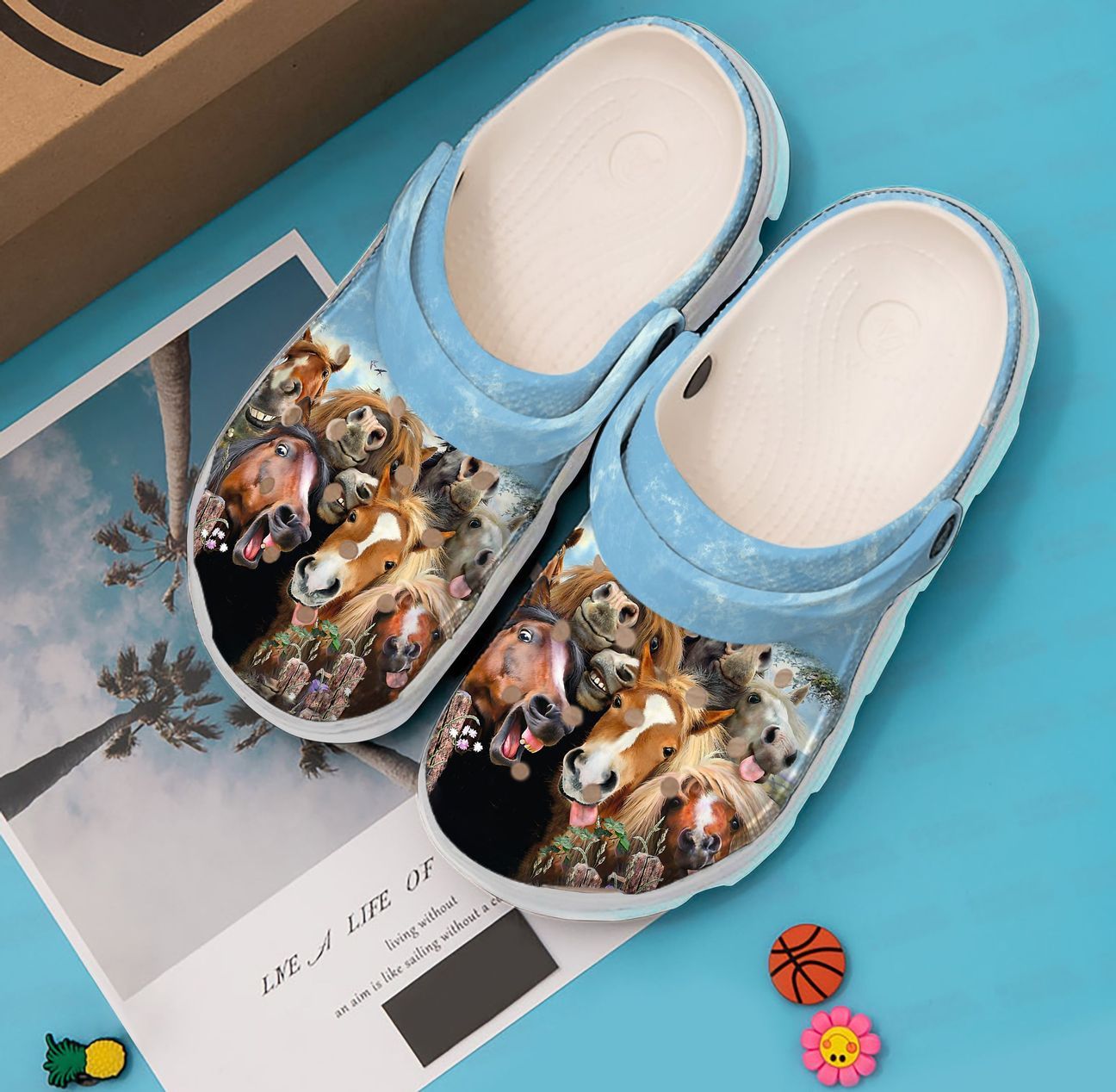 Horse Personalized Clog, Custom Name, Text, Color, Number Fashion Style For Women, Men, Kid, Print 3D Hillarious Horses