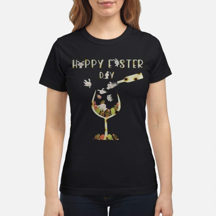 Bunny Wine Happy Easter Day – Women-T-Shirt