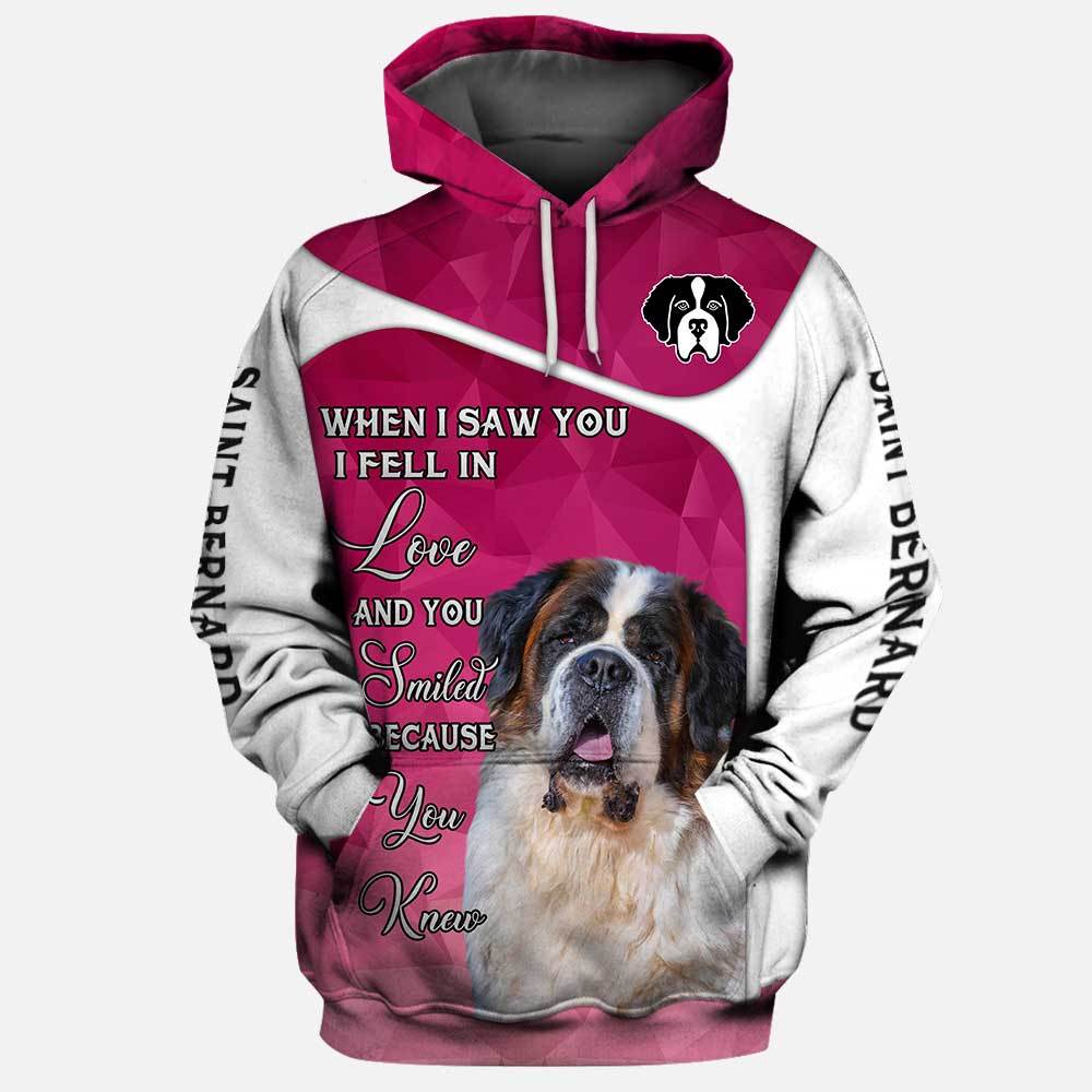 Saint Bernard When I Saw You 3D Full Printing