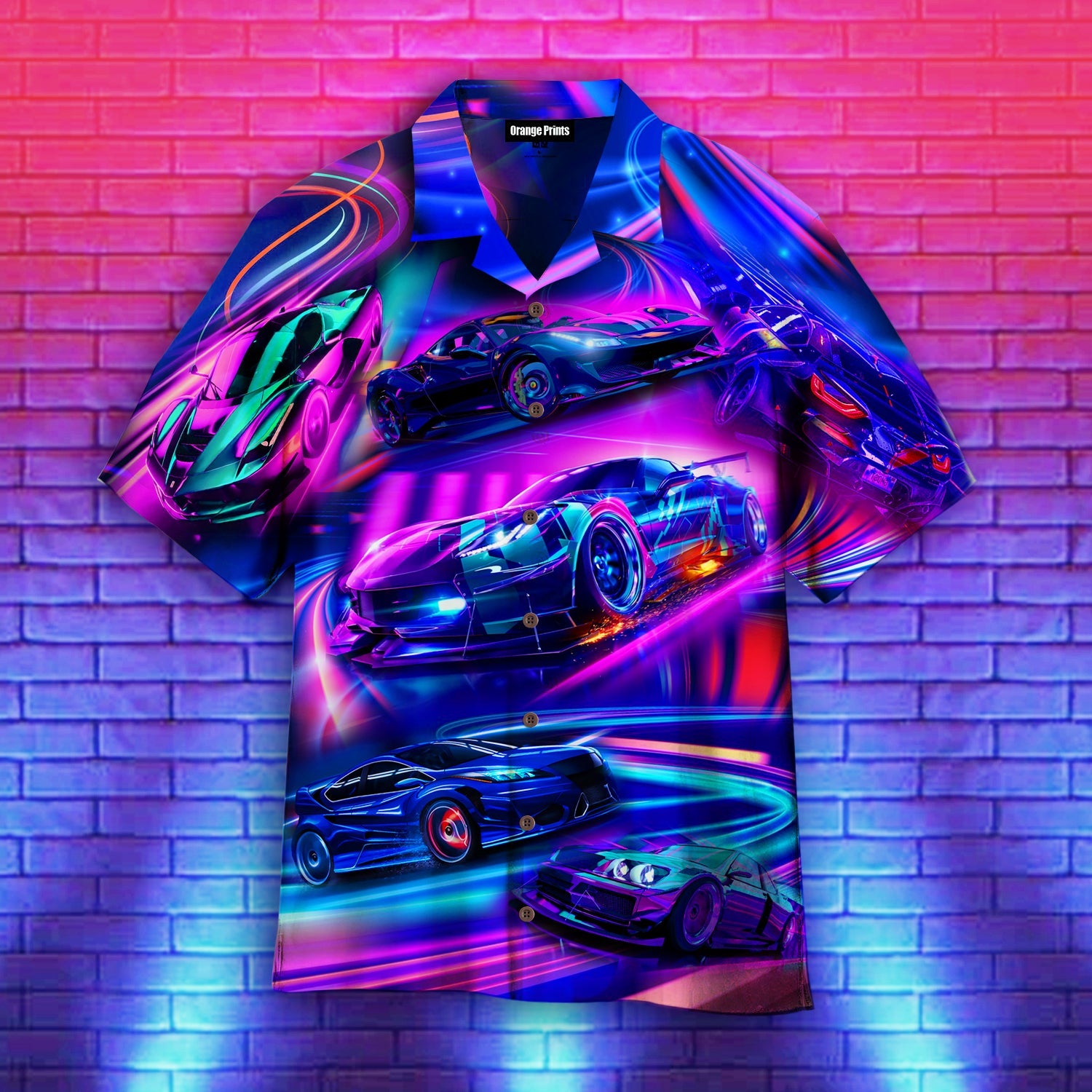 Neon Rave Colorful Car Racing Aloha Hawaii Shirts For Men And Women Ha98312