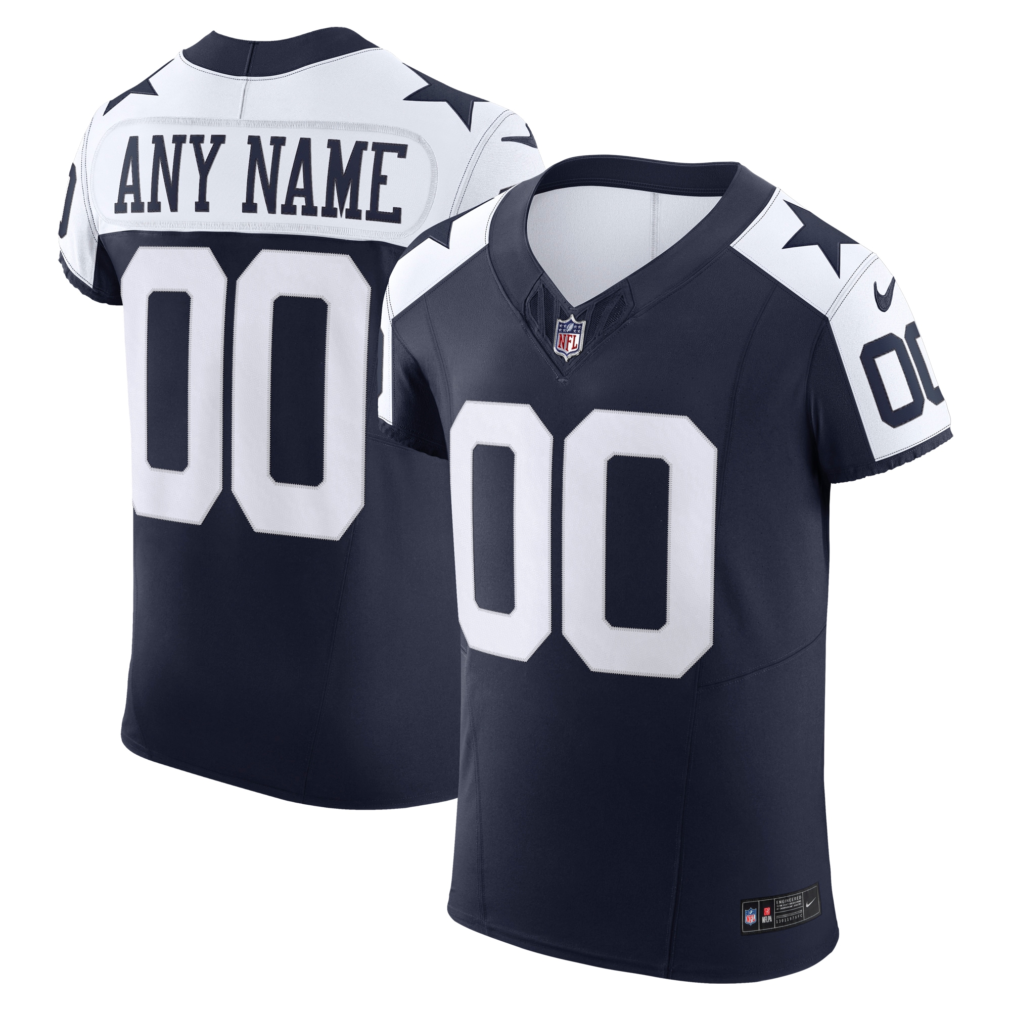 Dallas Cowboys Vapor F.U.S.E. Elite Custom Jersey – Navy 2