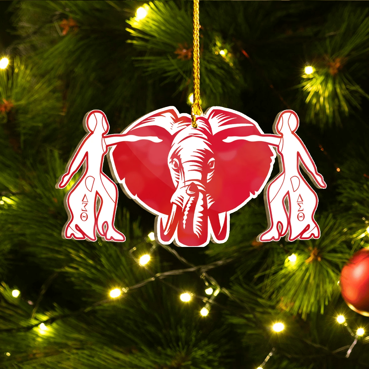 Getteestore Ornament – Delta Elephant Custom Shape Ornament A31