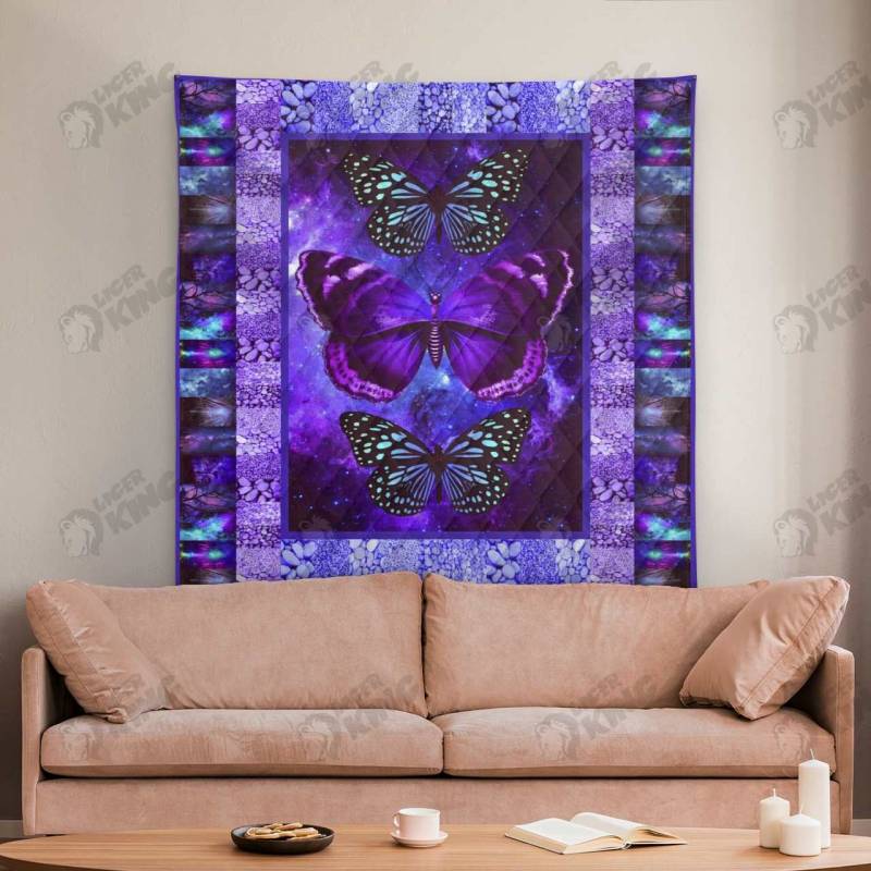 Animal Quilt Butterfly Blanket 1265 L