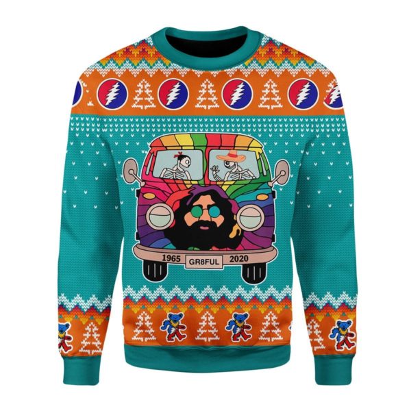 Grateful Dead Bus Christmas Ugly Sweater