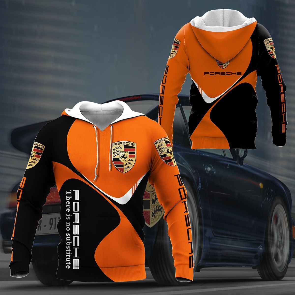 3D All Over Printed Porsche LPH-HT Shirts Ver 2 (Orange)