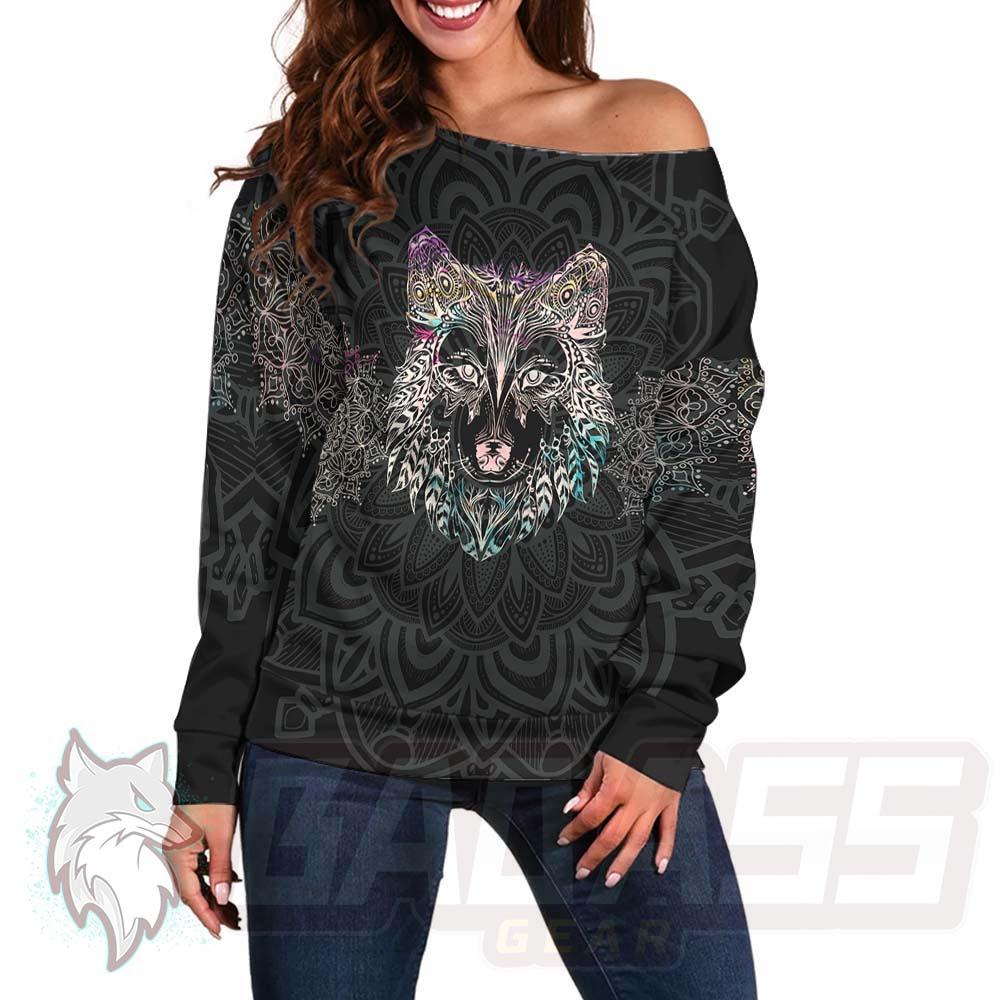 Husky Boh BDG-1221 Off Shoulder Sweaters