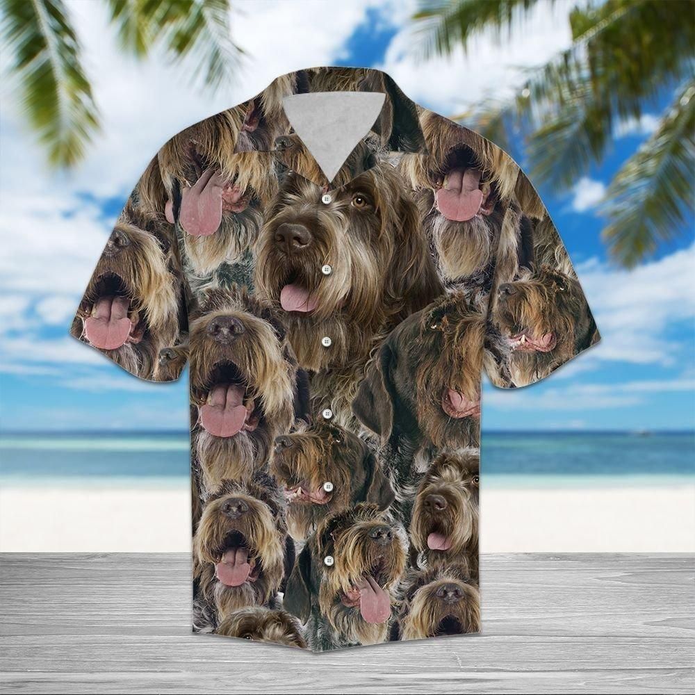 Wirehaired Pointing Griffon Awesome Aloha Hawaiian Shirt Colorful Short Sleeve Summer Beach Casual Shirt For Men And Women