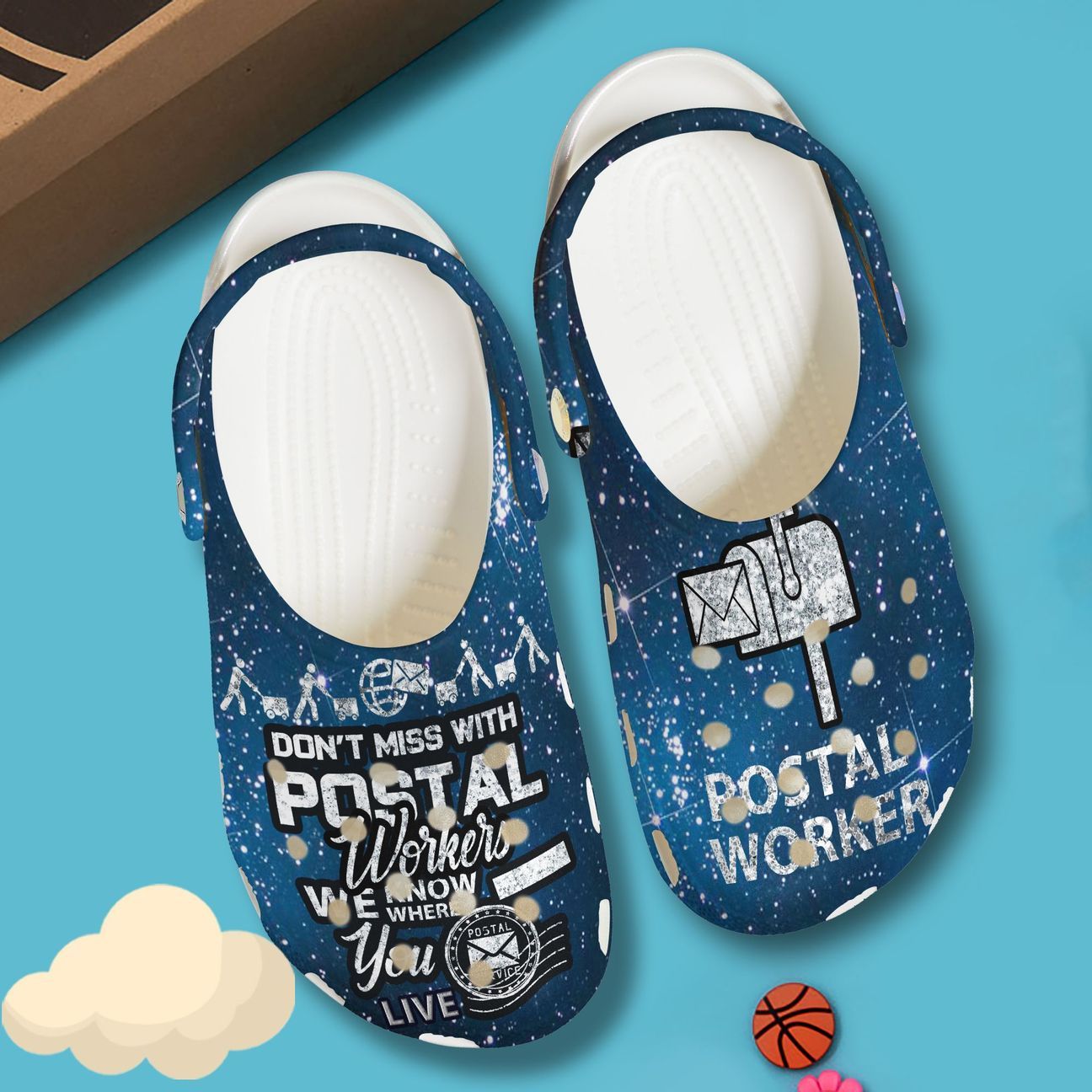 Postal Worker Personalized Clog, Custom Name, Text, Color, Number Fashion Style For Women, Men, Kid, Print 3D We Know Where You Are