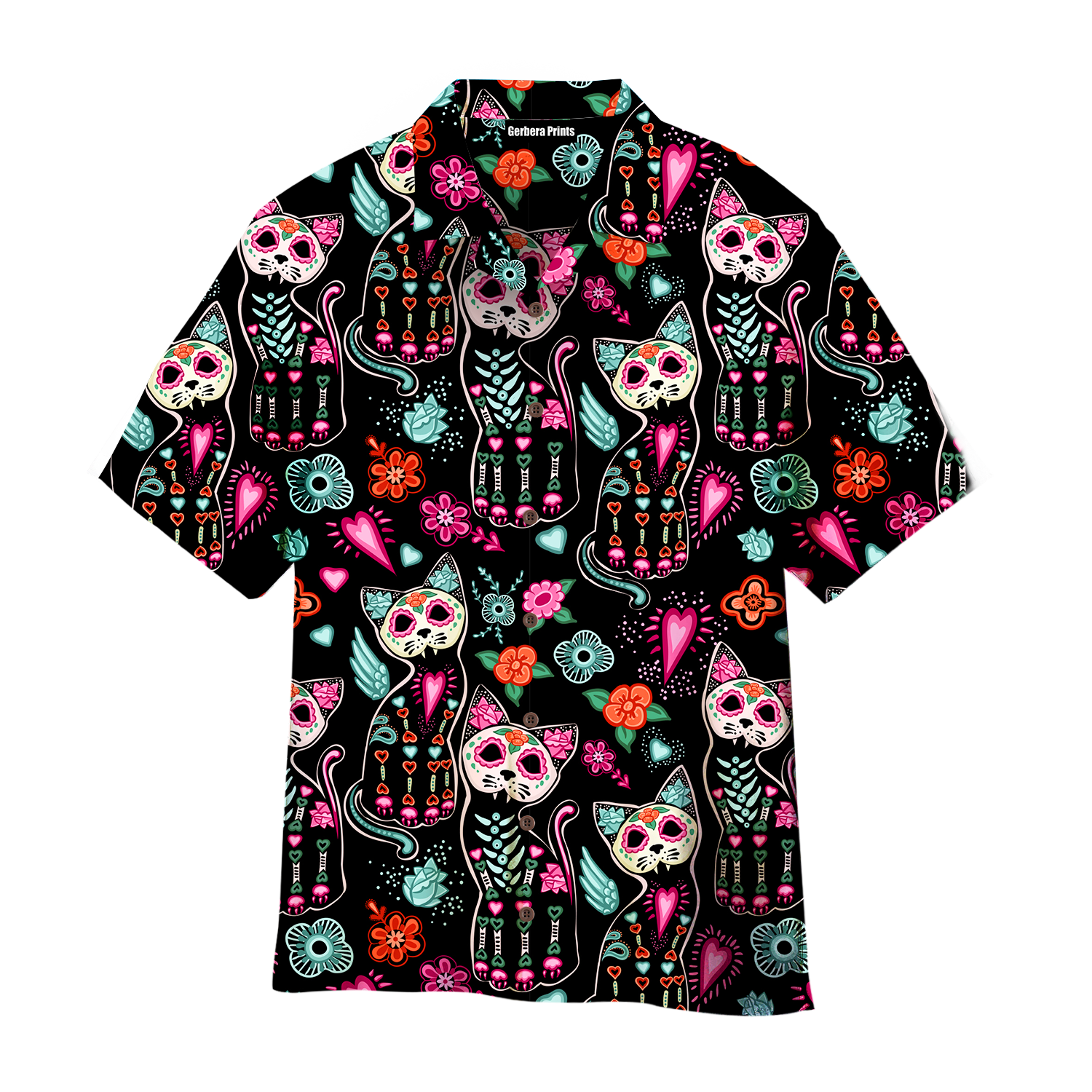 Happy Day Of The Dead Cats Aloha Hawaii Shirts For Men Women Ha93090