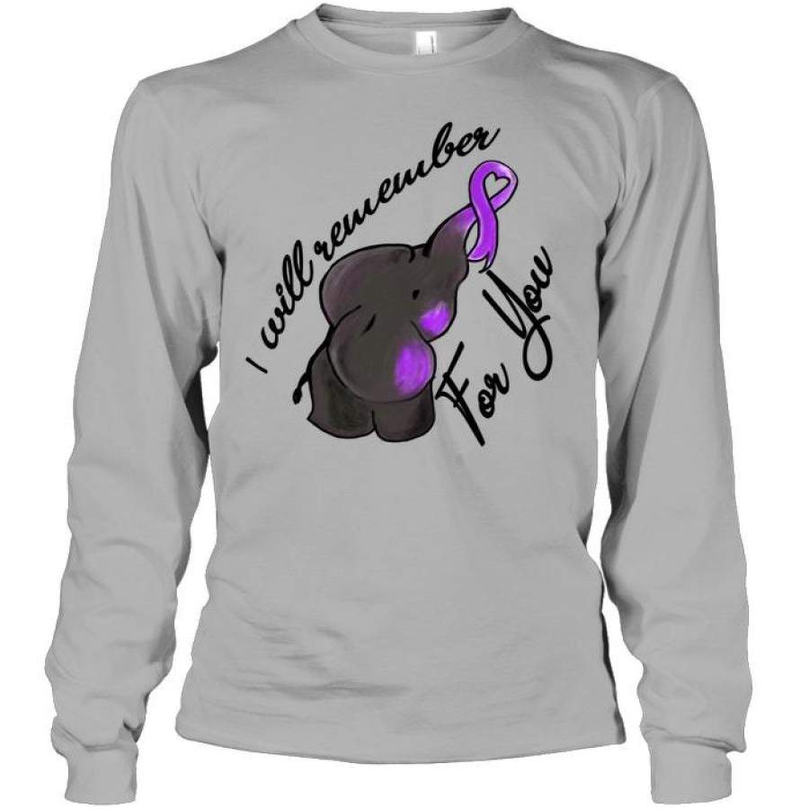 Elephant- I Will Remember For You Unisex Long Sleeve