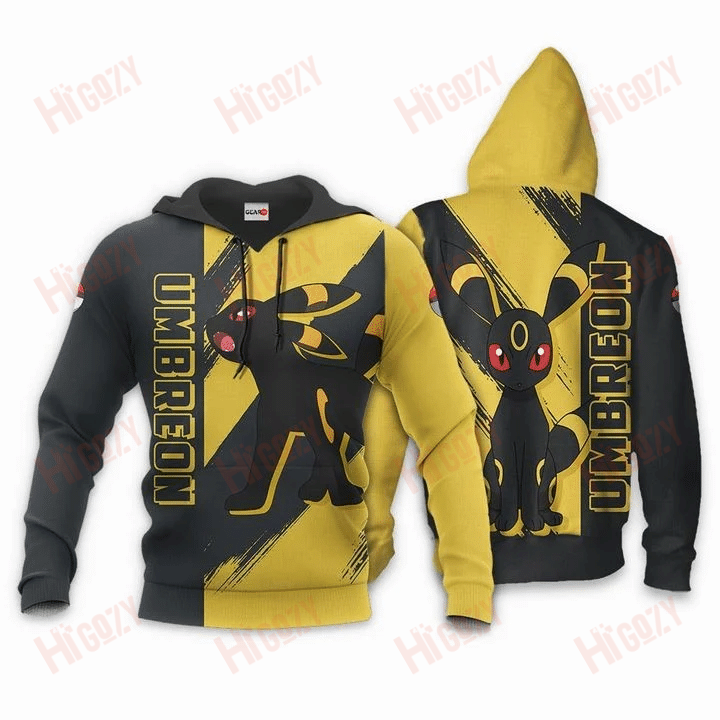 Umbreon Anime Manga Pokemon For Men And Women 3D Hoodie Zip Hoodie