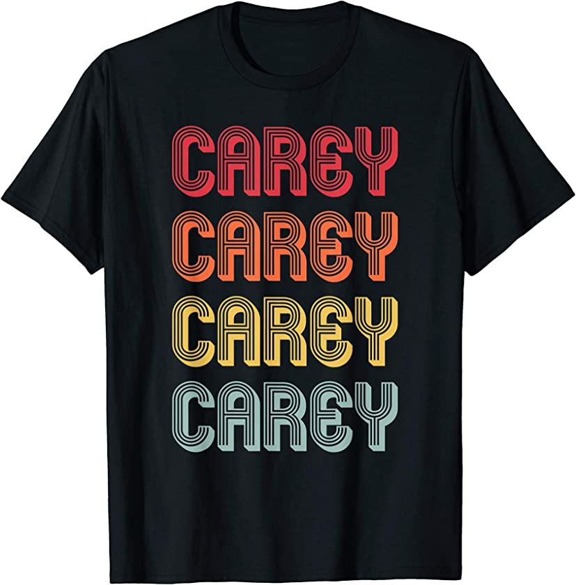 CAREY Gift Surname Funny Retro Vintage 80s Birthday Reunion T-Shirt