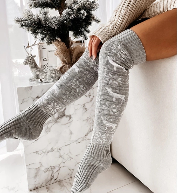 2023 Loose Turtleneck Women’s Christmas Deer Cute Knitted Pullovers Fashion Winter Unisex Jumper Female Clothing 2022 Sweater alx