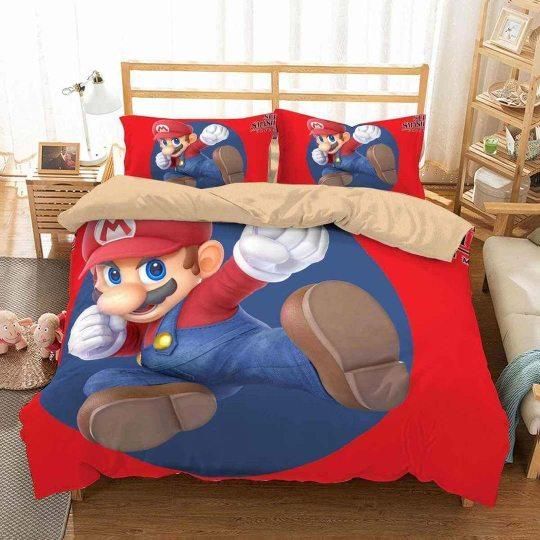 3D Customize Super Mario Super Smash Bros Ultimate BeddingSet Duvet Cover Set Bedroom Set Bedlinen