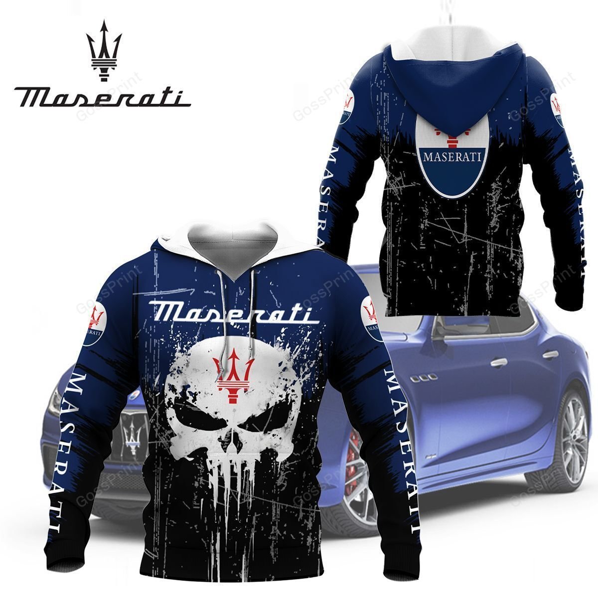 3D All Over Printed Maserati Shirts Ver 8