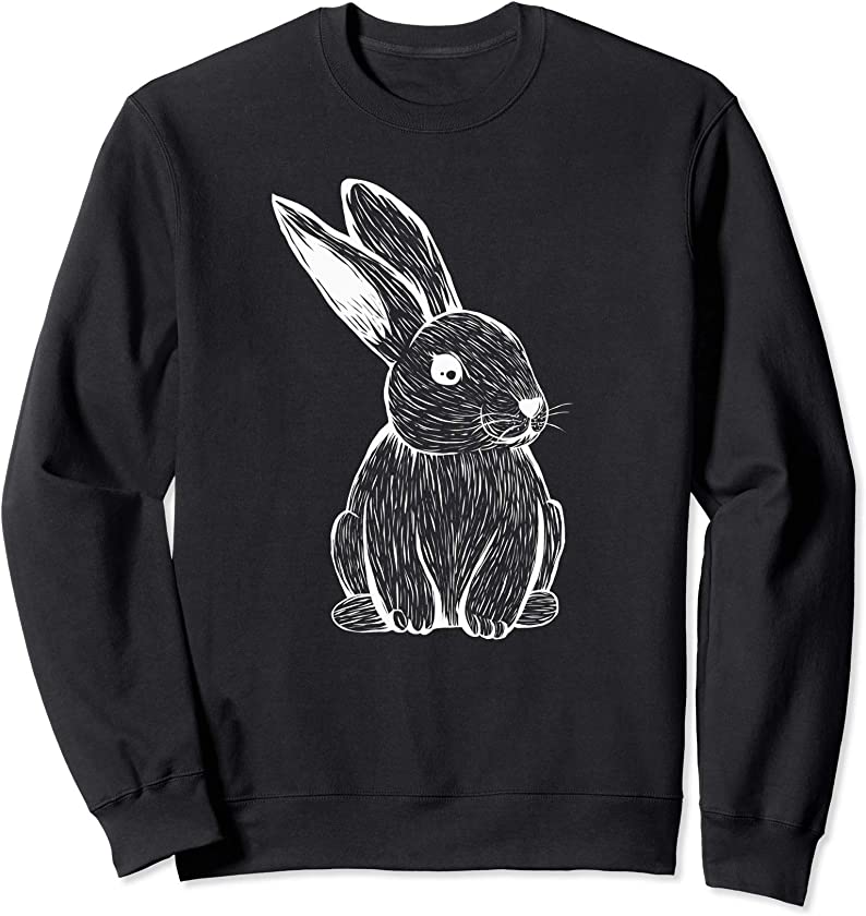 Cute Rabbit Sweatshirt for Women Girls Men Kids Easter Bunny