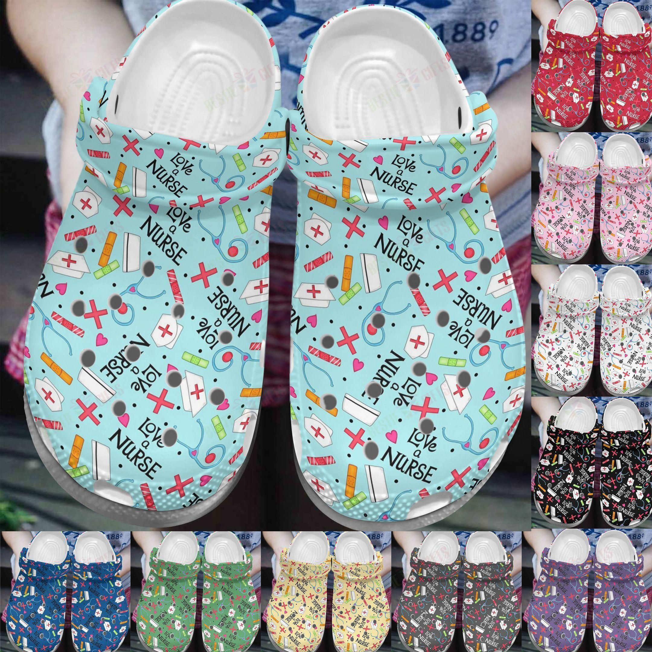 Nurse Crocs Classic Clog Whitesole Love A Nurse Shoes
