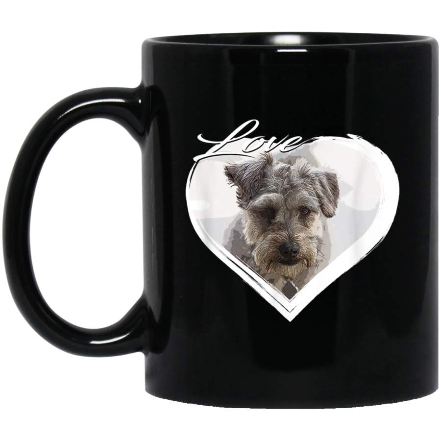 Love Schnoodle Poodle  Schnauzer Crossbreed Puppy Dog Lover Mug