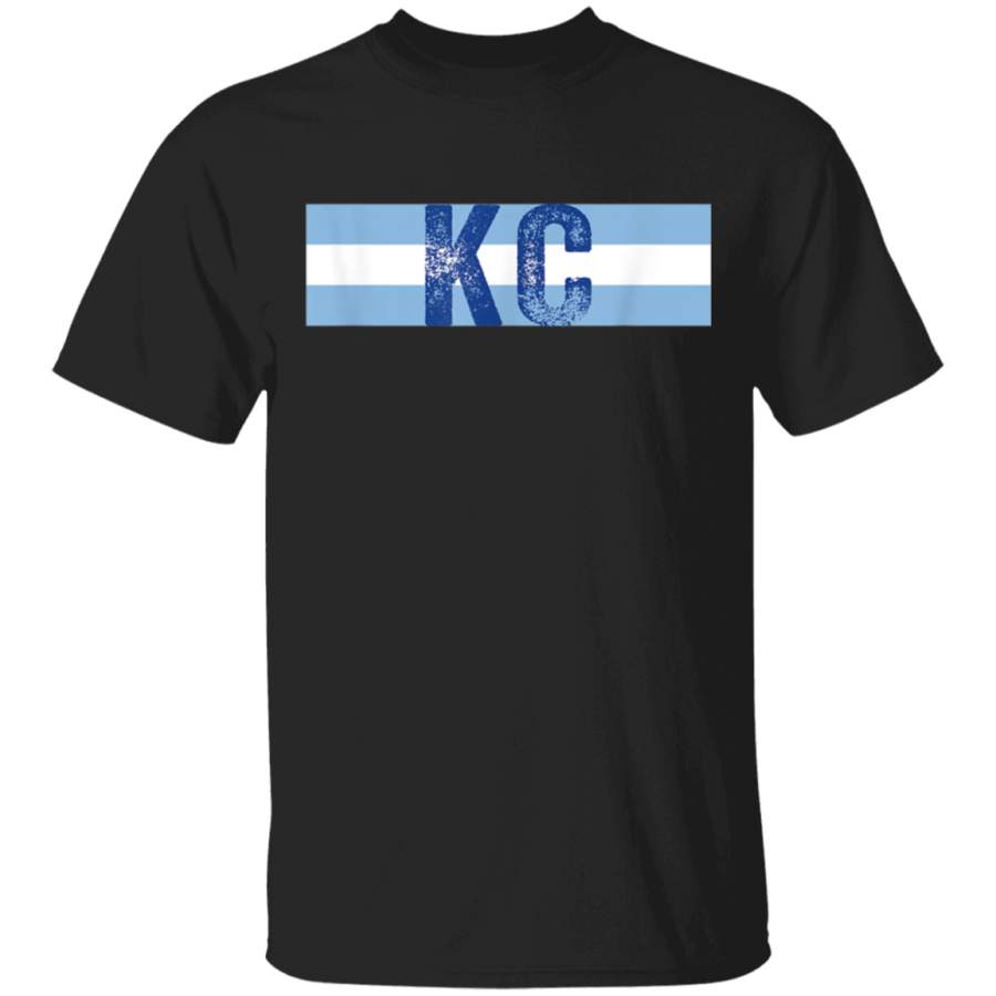 Cool KC Royal Blue Kansas City Vintage Kc Baseball Stripes TShirt