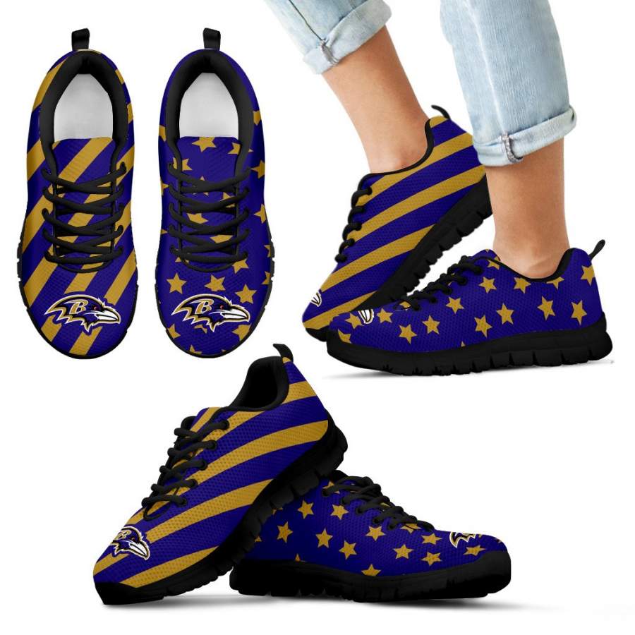 Splendid Star Mix Edge Fabulous Baltimore Ravens Sneakers