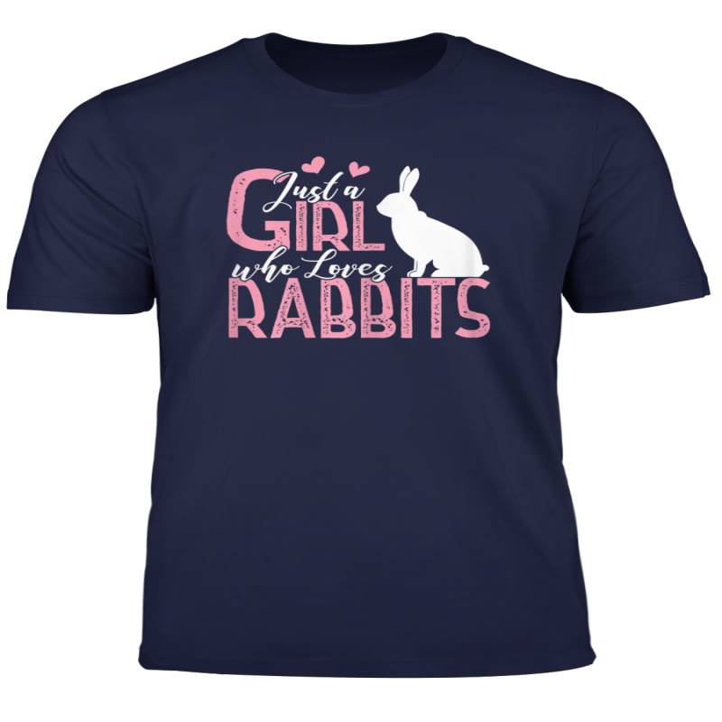 Just A Girl Who Loves Rabbits T Shirt Bunny Lover Gift Idea