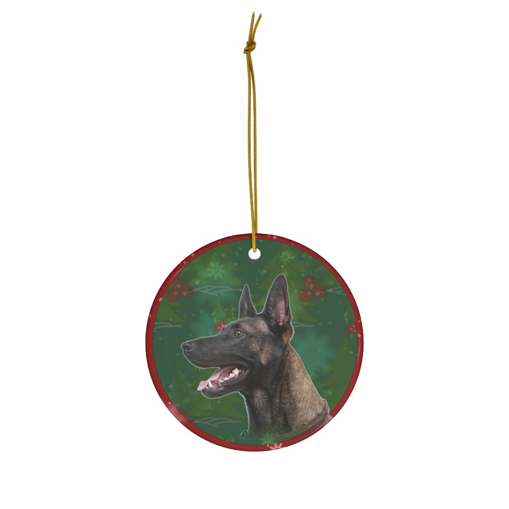 Belgian Malinois Design Ceramic Christmas Ornaments – Jillnjacks Exclusive